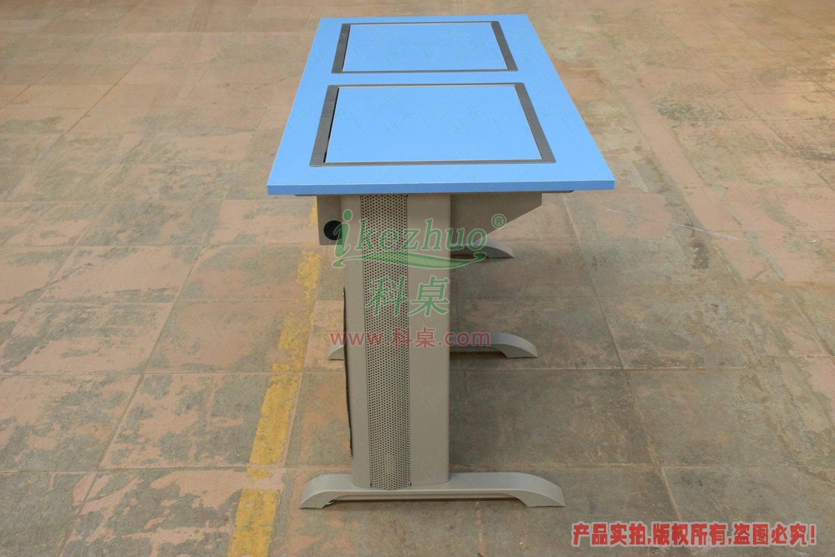 科桌家具,翻轉電腦桌,雙人金屬腳架手動箱體翻轉電腦桌 科桌家具,翻轉電腦桌,雙人金屬腳架手動箱體翻轉電腦桌