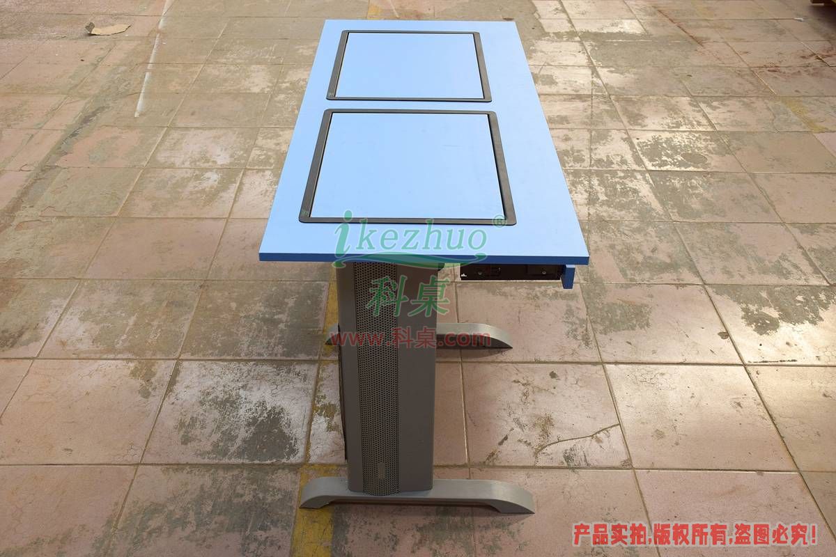 科桌家具,邊框翻轉器,翻轉電腦桌,雙人位金屬腳架帶邊框翻轉電腦桌K14-B 科桌家具,邊框翻轉器,翻轉電腦桌,雙人位金屬腳架帶邊框翻轉電腦桌K14-B