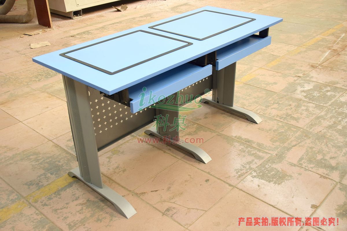 科桌家具,邊框翻轉器,翻轉電腦桌,雙人位金屬腳架帶邊框翻轉電腦桌K14-B 科桌家具,邊框翻轉器,翻轉電腦桌,雙人位金屬腳架帶邊框翻轉電腦桌K14-B